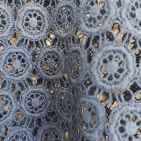 Alberta Ferretti blue lace tunic top - Picture 5 of 7